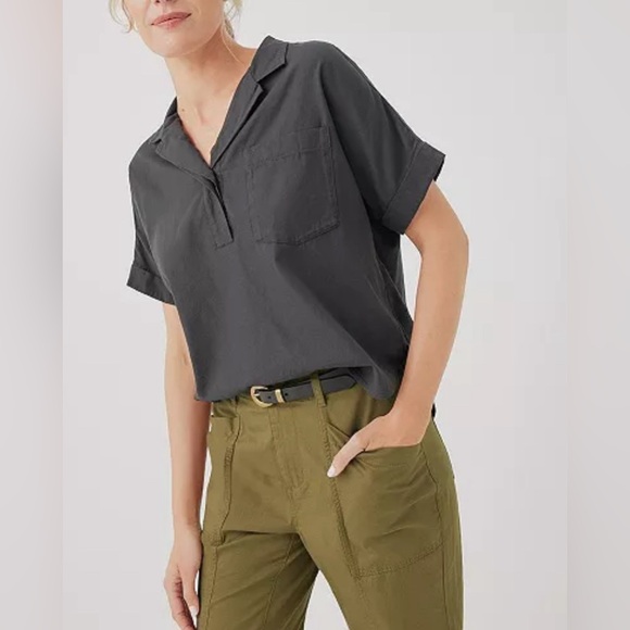 Pact Gray Blouse size XL - Picture 2 of 7